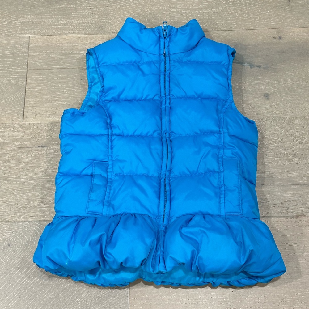 Gymboree Girls’ Blue Peplum Puffer Vest
